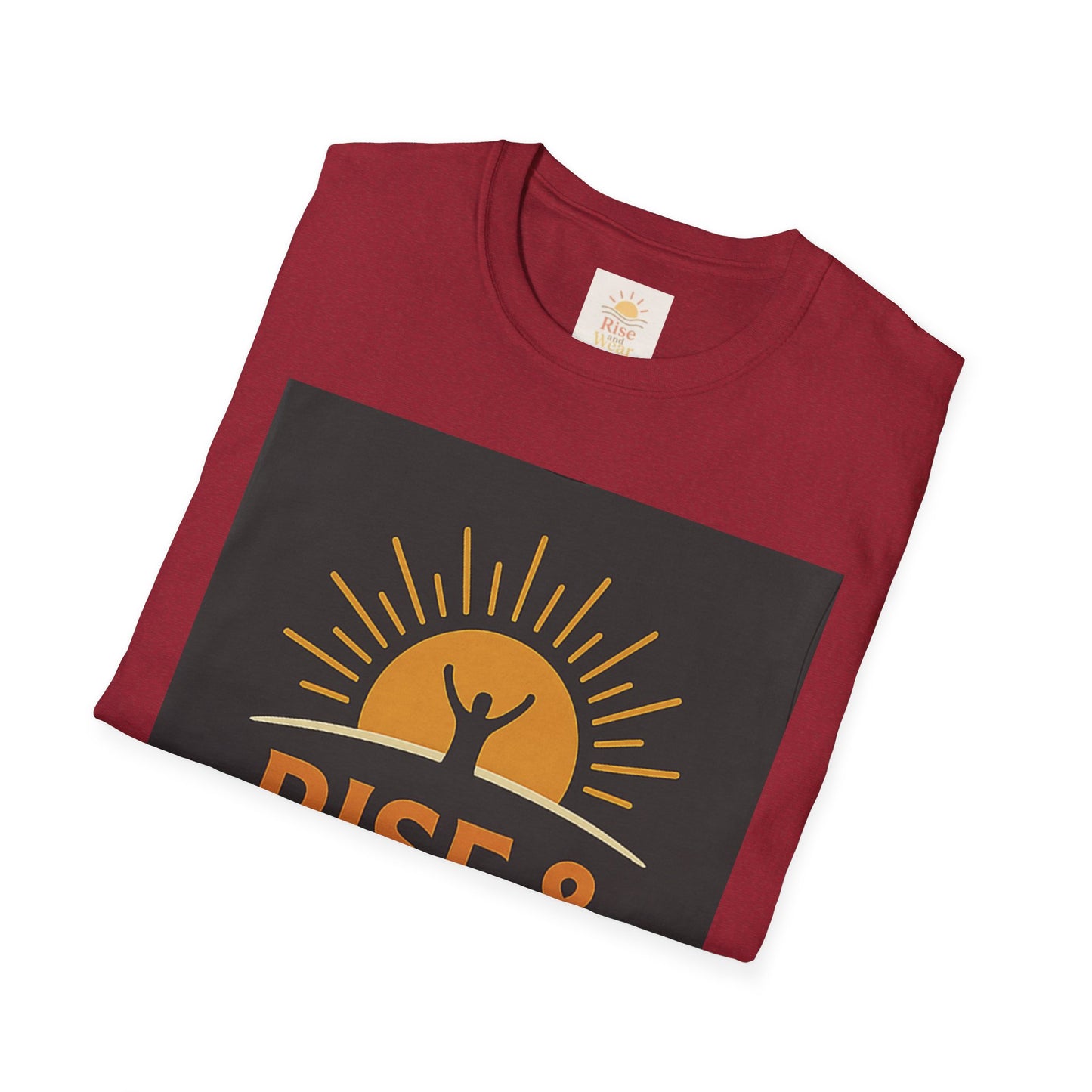Rise & Conquer Inspirational T-Shirt, Motivational Tee for Fitness Lovers, Great for Casual Wear, Gifts for Him/Her