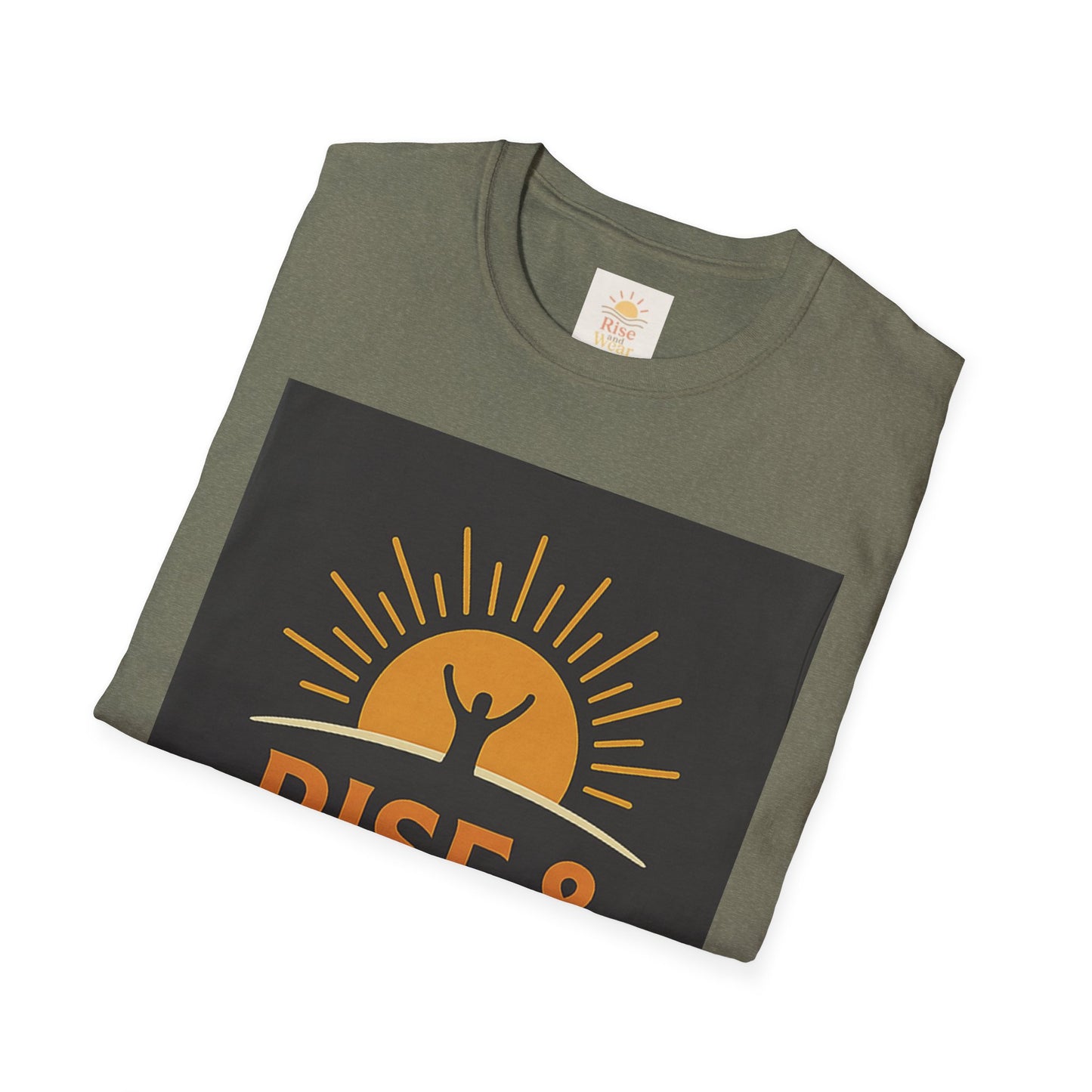 Rise & Conquer Inspirational T-Shirt, Motivational Tee for Fitness Lovers, Great for Casual Wear, Gifts for Him/Her