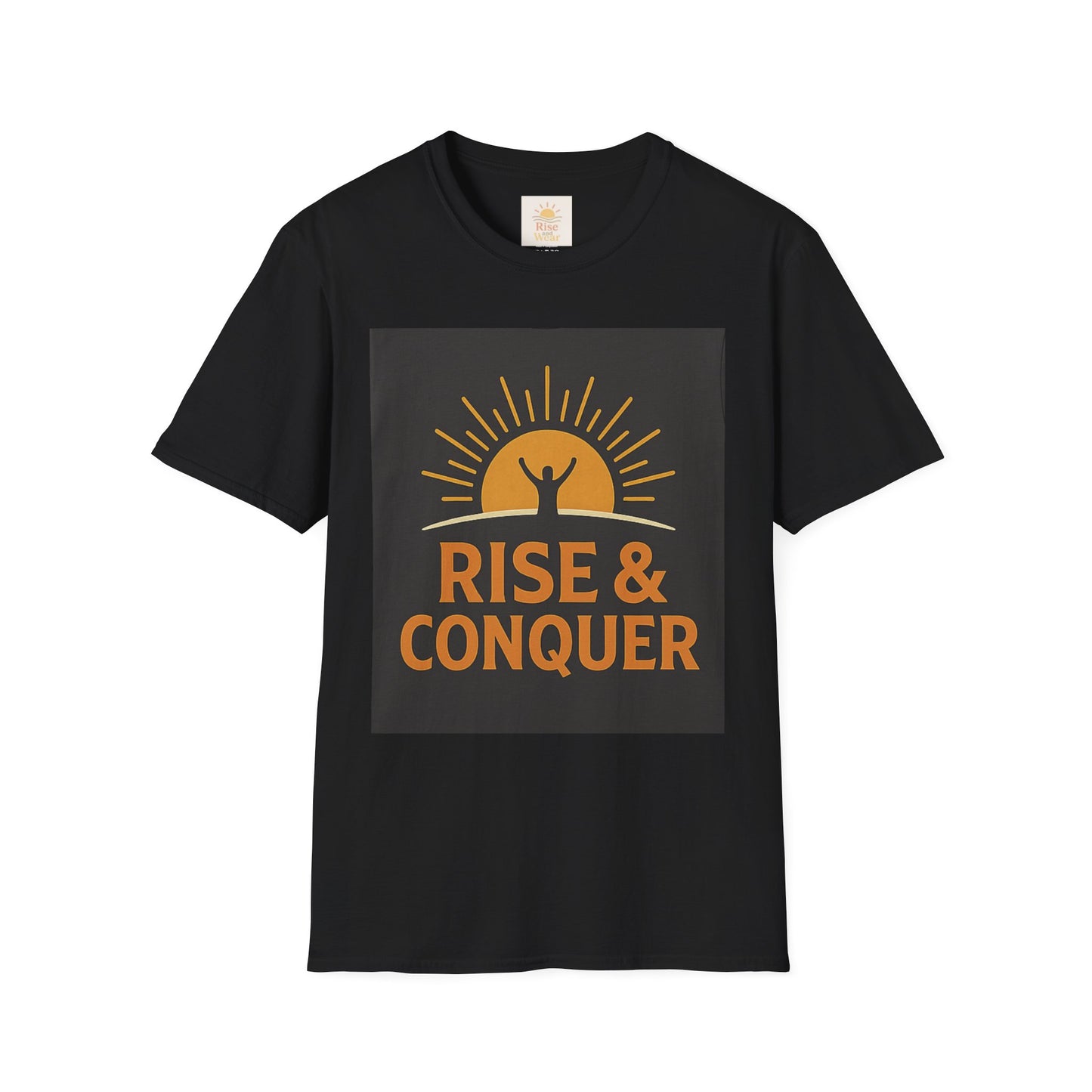 Rise & Conquer Inspirational T-Shirt, Motivational Tee for Fitness Lovers, Great for Casual Wear, Gifts for Him/Her