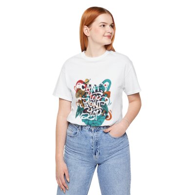 Motivational Graphic Tee - "Can't Stop Won't Stop"