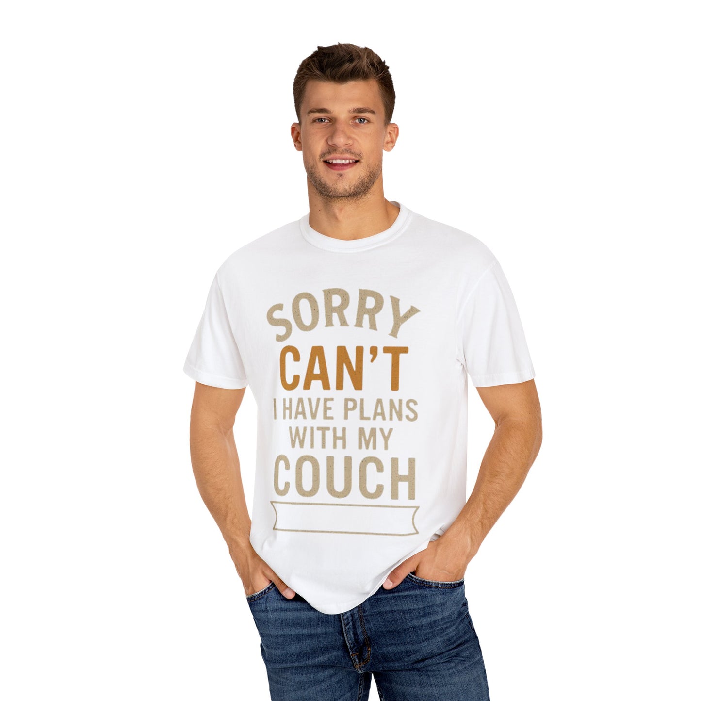 Comfy Couch Plans T-Shirt, Casual Wear, Gift for Homebodies, Relaxation Shirt, Lazy Day Apparel, Humorous Tee