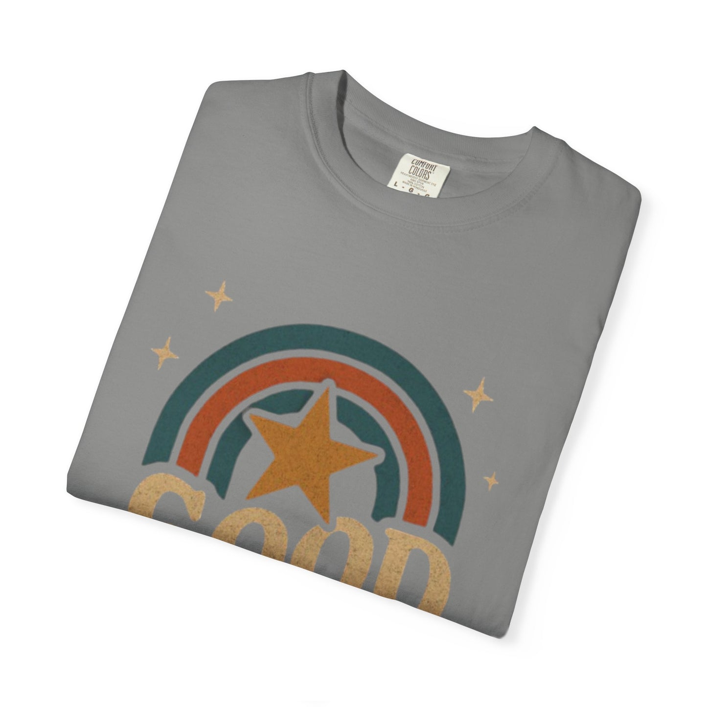 Good Vibes Unisex Garment-Dyed T-Shirt | Relaxed Fit Tee, Casual Wear, Gift for Friends, Summer Style, Vintage Inspired