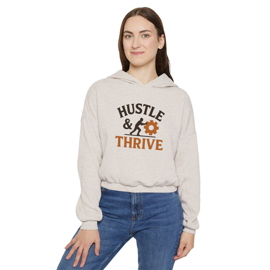 Hustle & Thrive Women's Cinched Bottom Hoodie - Motivational Pullover, Casual Wear, Gift for Fitness Enthusiasts, Workout Hoodie, Cozy [...]