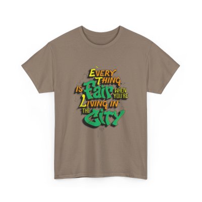Urban Vibe Unisex Heavy Cotton Tee - "Everything is Fair When You're Living in This City"